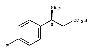 Molecular Structure of 151911-33-0 (Benzenepropanoic acid, b-amino-4-fluoro-, (bS)-)