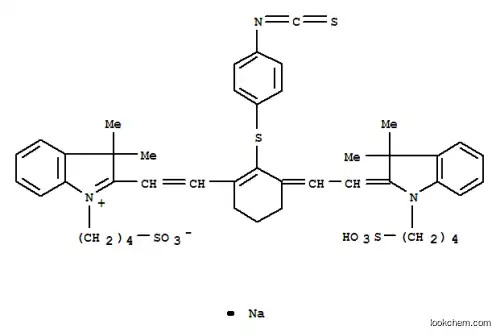 Molecular Structure of 152111-91-6 (1,1'-BIS(4-SULFOBUTYL)-11-(4-ISOTHIOCYANATOPHENYLTHIO)-3,3,3',3'-TETRAMETHYL-10,12-TRI METHYLENEINDOTRICARBOCYANINE MONOSODIUM SALT)