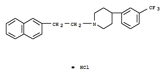 152303-94-1,Piperidine,1-[2-(2-naphthalenyl)ethyl]-4-[3-(trifluoromethyl)phenyl]-, hydrochloride (1:1),Piperidine,1-[2-(2-naphthalenyl)ethyl]-4-[3-(trifluoromethyl)phenyl]-, hydrochloride(9CI); SR 59026A