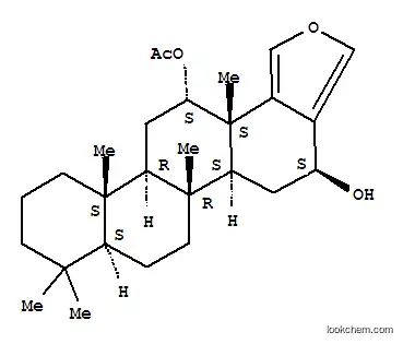 Molecular Structure of 152340-13-1 (Chryseno[1,2-c]furan-4,13-diol,4,5,5a,5b,6,7,7a,8,9,10,11,11a,11b,12,13,13a-hexadecahydro-5b,8,8,11a,13a-pentamethyl-,13-acetate, (4S,5aS,5bR,7aS,11aS,11bR,13S,13aS)-)
