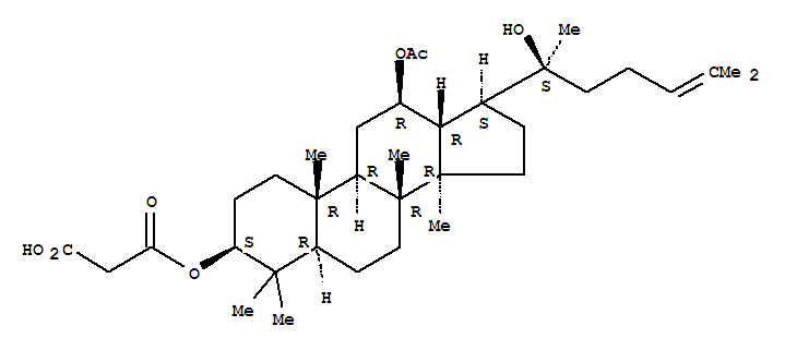 152340-18-6,Dammar-24-ene-3,12,20-triol,12-acetate 3-(hydrogen propanedioate), (3b,12b)- (9CI),Pendulicacid