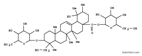 Molecular Structure of 152340-53-9 (b-D-Glucopyranosiduronic acid, (3b,4a)-28-(b-D-glucopyranosyloxy)-19,23-dihydroxy-28-oxours-12-en-3-yl (9CI))