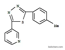 Molecular Structure of 15311-12-3 (3-[5-(4-methylphenyl)-1,3,4-thiadiazol-2-yl]pyridine)