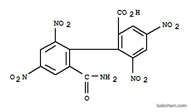 Molecular Structure of 153341-03-8 ([1,1'-Biphenyl]-2-carboxylicacid, 2'-(aminocarbonyl)-4,4',6,6'-tetranitro-)