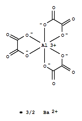 Molecular Structure of 15375-82-3 (Aluminate(3-),tris[ethanedioato(2-)-O,O']-, barium(2:3), (OC-6-11)- (9CI))