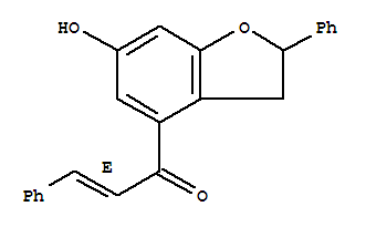 2-Propen-1-one,1-(2,3-dihydro-6-hydroxy-2-phenyl-4-benzofuranyl)-3-phenyl-, (2E)-(+)-