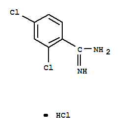 Molecular Structure of 154505-50-7 (Benzenecarboximidamide,2,4-dichloro-, hydrochloride (1:1))