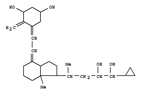 Molecular Structure of 154530-28-6 (9,10-Secochola-5,7,10(19)-triene-1,3,23,24-tetrol,24-cyclopropyl-, (1a,3b,5Z,7E,23R,24S)- (9CI))