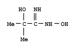 Molecular Structure of 15485-97-9 (Propanimidamide,N,2-dihydroxy-2-methyl-)