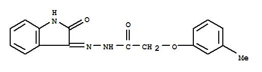 3-((M-METHYLPHENOXYACETYHDRAZONO)-2-INDOLINONE