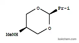Molecular Structure of 154917-40-5 (1,3-Dioxan-5-amine,N-methyl-2-(1-methylethyl)-,cis-(9CI))