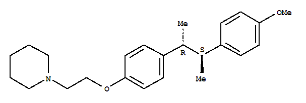 15515-48-7,1-(2-{4-[(2R,3S)-3-(4-methoxyphenyl)butan-2-yl]phenoxy}ethyl)piperidine,