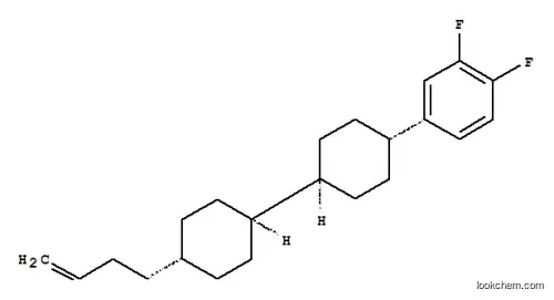 Molecular Structure of 155266-68-5 (Benzene, 4-[4'-(3-butenyl)[1,1'-bicyclohexyl]-4-yl]-1,2-difluoro-, [trans(trans)]-)