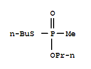 Molecular Structure of 15536-24-0 (Phosphonothioic acid,methyl-, S-butyl O-propyl ester (8CI,9CI))