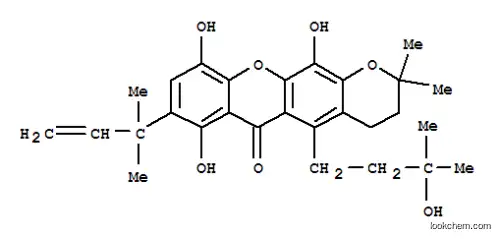 2H,6H-Pyrano[3,2-b]xanthen-6-one,8-(1,1-dimethyl-2-propenyl)-3,4-dihydro-7,10,12-trihydroxy-5-(3-hydroxy-3-methylbutyl)-2,2-dimethyl-(9CI)