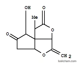 Molecular Structure of 155569-68-9 (Cyclopenta[b]furo[3,2-c]furan-2,7(1H,8H)-dione,tetrahydro-8-hydroxy-1-methyl-4-methylene-, (1R,3aR,5aR,8S,8aS)-rel-(+)- (9CI))