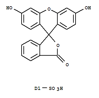 Molecular Structure of 155898-75-2 (Spiro[isobenzofuran-1(3H),9'-[9H]xanthene]-ar-sulfonicacid, 3',6'-dihydroxy-3-oxo-)