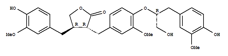 155969-62-3,2(3H)-Furanone,dihydro-3-[[4-[(1R)-2-hydroxy-1-[(4-hydroxy-3-methoxyphenyl)methyl]ethoxy]-3-methoxyphenyl]methyl]-4-[(4-hydroxy-3-methoxyphenyl)methyl]-,(3R,4R)-,2(3H)-Furanone,dihydro-3-[[4-[2-hydroxy-1-[(4-hydroxy-3-methoxyphenyl)methyl]ethoxy]-3-methoxyphenyl]methyl]-4-[(4-hydroxy-3-methoxyphenyl)methyl]-,[3R-[3a(R*),4b]]-; Sesquipinsapol A