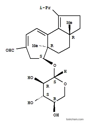 (3aR,5aR,6S)-3a,5a-dimethyl-1-propan-2-yl-6-[(2S,3R,4S,5R)-3,4,5-trihydroxyoxan-2-yl]oxy-2,3,4,5,6,7-hexahydrocyclohepta[e]indene-8-carbaldehyde
