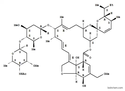 Molecular Structure of 156153-52-5 (Avermectin A1a,4''-(acetylamino)-5-O-demethyl-4''-deoxy-26-methoxy-, (4''R)- (9CI))