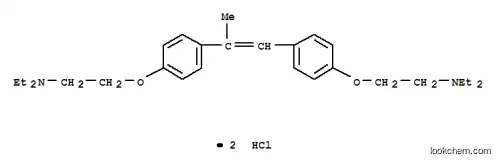 Molecular Structure of 15624-30-3 (Triethylamine,2,2'''-[(methylvinylene)bis(p-phenyleneoxy)]bis-, dihydrochloride (8CI))