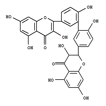 Molecular Structure of 156250-61-2 (4H-1-Benzopyran-4-one,2-[2',6-dihydroxy-5'-(3,5,7-trihydroxy-4-oxo-4H-1-benzopyran-2-yl)[1,1'-biphenyl]-3-yl]-2,3-dihydro-3,5,7-trihydroxy-(9CI))