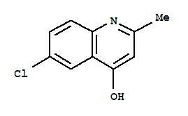 Molecular Structure of 15644-86-7 (4-Quinolinol,6-chloro-2-methyl-)