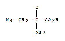 Molecular Structure of 156463-10-4 (Alanine-2-d, 3-azido-(9CI))
