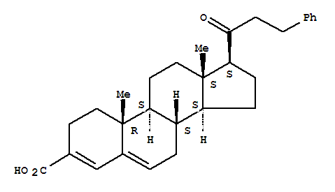 Molecular Structure of 156699-35-3 (Androsta-3,5-diene-3-carboxylicacid, 17-(1-oxo-3-phenylpropyl)-, (17b)- (9CI))