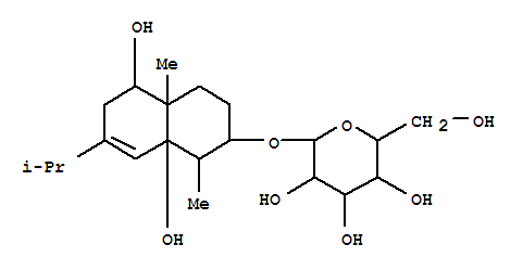 156848-83-8,b-D-Glucopyranoside,(1R,2S,4aR,5R,8aR)-1,2,3,4,4a,5,6,8a-octahydro-5,8a-dihydroxy-1,4a-dimethyl-7-(1-methylethyl)-2-naphthalenyl,b-D-Glucopyranoside, 1,2,3,4,4a,5,6,8a-octahydro-5,8a-dihydroxy-1,4a-dimethyl-7-(1-methylethyl)-2-naphthalenyl,[1R-(1a,2b,4ab,5a,8aa)]-; Erigeside A