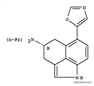 Molecular Structure of 156896-33-2 (Benz[cd]indol-4-amine,1,3,4,5-tetrahydro-6-(5-oxazolyl)-N,N-dipropyl-, (4R)-)