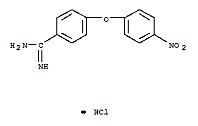 Benzenecarboximidamide,4-(4-nitrophenoxy)-, hydrochloride (1:1)
