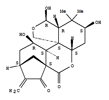 Molecular Structure of 158446-22-1 (Enmein, 5-hydroxy-, (5b)-)