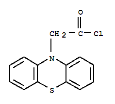 Molecular Structure of 158502-05-7 (10H-Phenothiazine-10-acetylchloride)