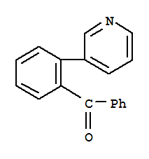 Molecular Structure of 159429-52-4 (Methanone,phenyl[2-(3-pyridinyl)phenyl]-)