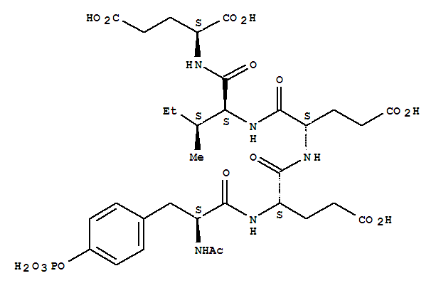 (2S)-2-[[(2S,3S)-2-[[(2S)-2-[[(2S)-2-[[(2S)-2-acetamido-3-(4-phosphonooxyphenyl)propanoyl]amino]-4-carboxybutanoyl]amino]-4-carboxybutanoyl]amino]-3-methylpentanoyl]amino]pentanedioic acid