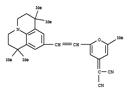 {2-Methyl-6-[(E)-2-(1,1,7,7-tetramethyl-2,3,6,7-tetrahydro-1H,5H-pyrido[3,2,1-ij]quinolin-9-yl)vinyl]-4H-pyran-4-ylidene}malononitrile