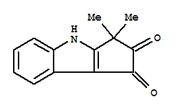 Molecular Structure of 159903-54-5 (Cyclopent[b]indole-1,2-dione,3,4-dihydro-3,3-dimethyl-)