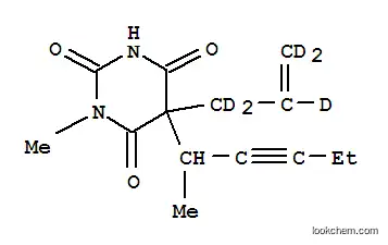Molecular Structure of 160227-45-2 (METHOHEXITAL-D5)