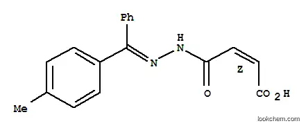 Molecular Structure of 160282-17-7 ((2Z)-4-{(2E)-2-[(4-methylphenyl)(phenyl)methylidene]hydrazinyl}-4-oxobut-2-enoic acid)
