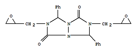 160455-72-1,2,6-bis(oxiran-2-ylmethyl)-3,7-diphenyltetrahydro-1H,5H-[1,2,4]triazolo[1,2-a][1,2,4]triazole-1,5-dione,1H,5H-[1,2,4]Triazolo[1,2-a][1,2,4]triazole-1,5-dione,tetrahydro-2,6-bis(oxiranylmethyl)-3,7-diphenyl- (9CI)