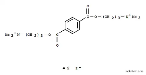 Molecular Structure of 16051-52-8 (1-Propanaminium,3,3'-[1,4-phenylenebis(carbonyloxy)]bis[N,N,N-trimethyl-, diiodide (9CI))