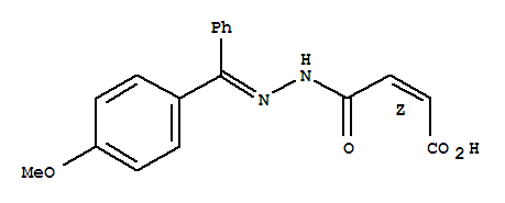 160549-42-8,(2Z)-4-{(2E)-2-[(4-methoxyphenyl)(phenyl)methylidene]hydrazinyl}-4-oxobut-2-enoic acid,2-Butenedioicacid (Z)-, mono[[(4-methoxyphenyl)phenylmethylene]hydrazide]