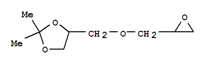 Molecular Structure of 1607-37-0 (1,3-Dioxolane,2,2-dimethyl-4-[(2-oxiranylmethoxy)methyl]-)