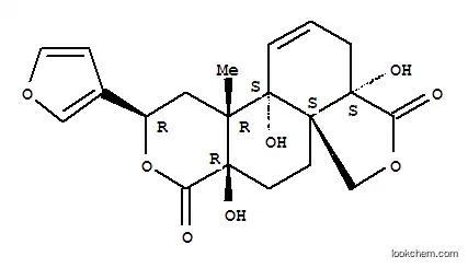 Molecular Structure of 160791-21-9 (1H,10H-Furo[3',4':4a,5]naphtho[2,1-c]pyran-1,8(4bH)-dione,3-(3-furanyl)-3,4,4a,7,7a,11,12,12a-octahydro-4b,7a,12a-trihydroxy-4a-methyl-,(3R,4aR,4bS,7aS,10aS,12aR)-)
