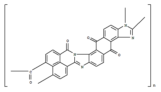 Molecular Structure of 161566-82-1 (Poly(4,16-dihydro-4,14,16-trioxo-1H,14H-benz[de]imidazo[4'',5'':5',6']anthra[2',1':4,5]imidazo[2,1-a]isoquinoline-1,2:10,11-tetrayl-11-carbonyl)(9CI))