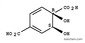 Molecular Structure of 161578-47-8 ((3S,4R)-3,4-dihydroxycyclohexa-1,5-diene-1,4-dicarboxylic acid)