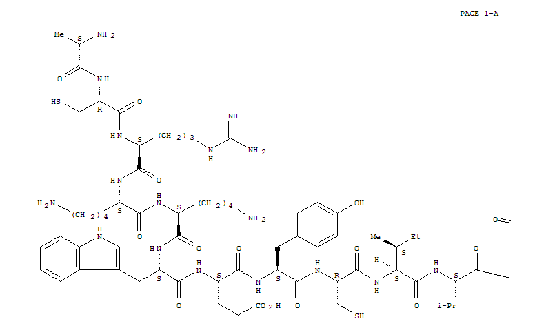 Molecular Structure of 161651-55-4 (mO-Conotoxin Mr VIA (reduced)(9CI))