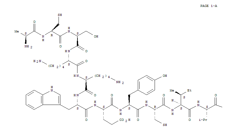 Molecular Structure of 161651-56-5 (mO-Conotoxin Mr VIB (reduced)(9CI))