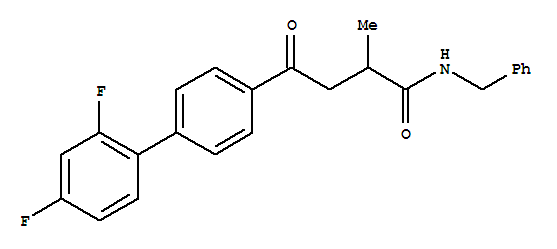 161692-86-0,[1,1'-Biphenyl]-4-butanamide,2',4'-difluoro-a-methyl-g-oxo-N-(phenylmethyl)-,[1,1'-Biphenyl]-4-butanamide,2',4'-difluoro-a-methyl-g-oxo-N-(phenylmethyl)-, (?à)-